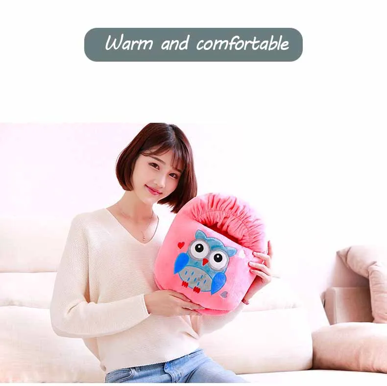 Электронная грелка для ног теплая обувь с мультяшным изображением сокровищ