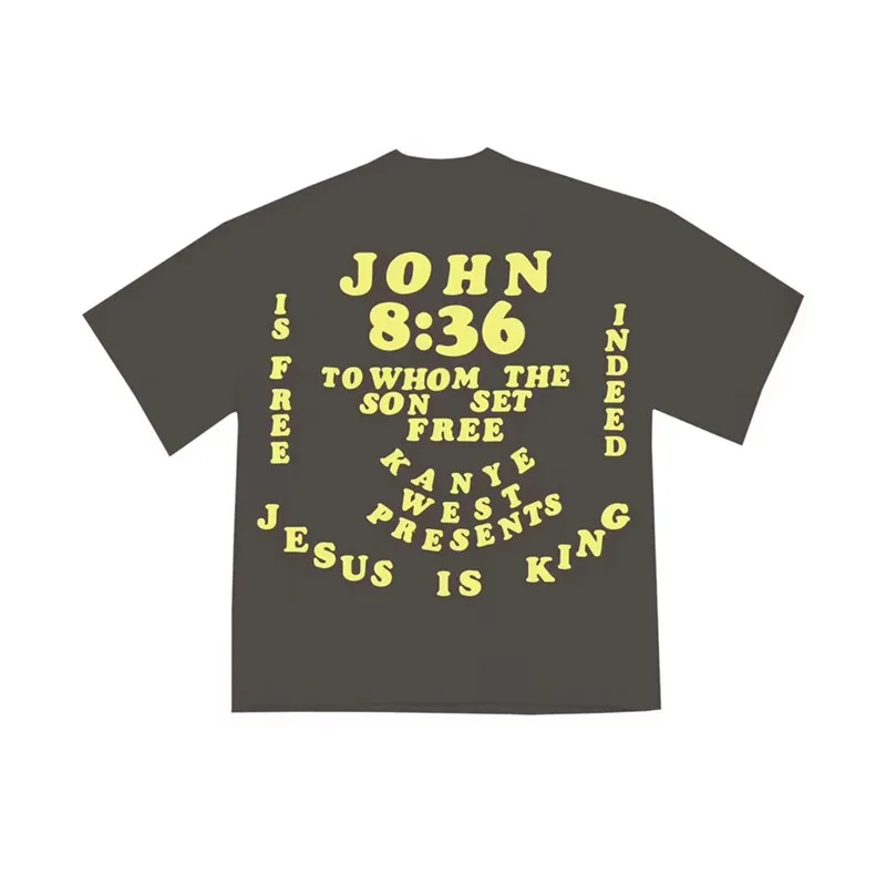 Kanye West Jesus Is King Sunday сервис футболка для мужчин и женщин лучшее качество цифровой