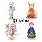 Аниме Кобаяши Дракон горничной 21 см Акриловая модель на подставке игрушки Kanna Камуи Кобаяси, двигающиеся фигурки, коллекция игрушек, брелок в подарок