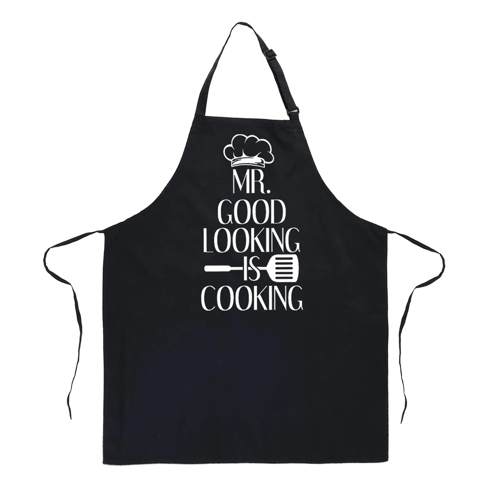

Men are cooking text cute print family apron kitchen apron