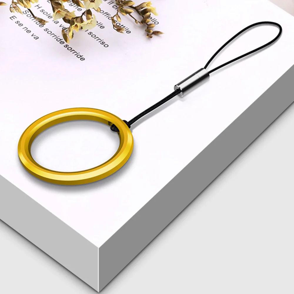 

10 Pcs Anti-lost Metal Ring Lanyards Detachable Phone Hanging Rope Finger Strap for Mobile Phone Torchlight Camera (Mixed Color)