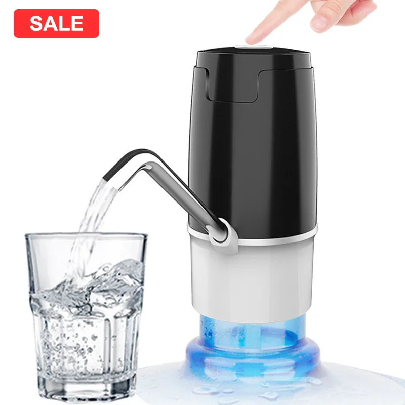Электрический диспенсер для воды бутылка насос питьевой галлон usb зарядка