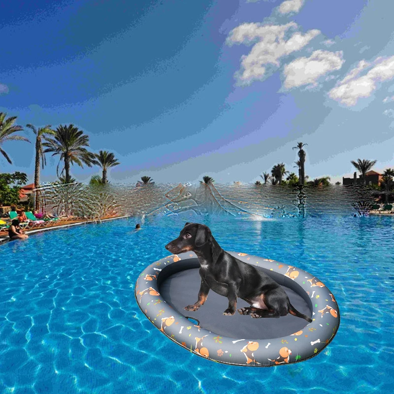 

Надувной плавающий ряд для летних собак из ПВХ