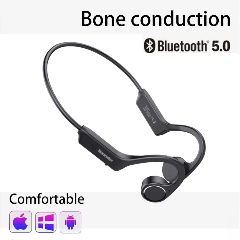 

Bluetooth-наушники с костной проводимостью, спортивные водонепроницаемые беспроводные Bluetooth-наушники для бега, новый дизайн 2021