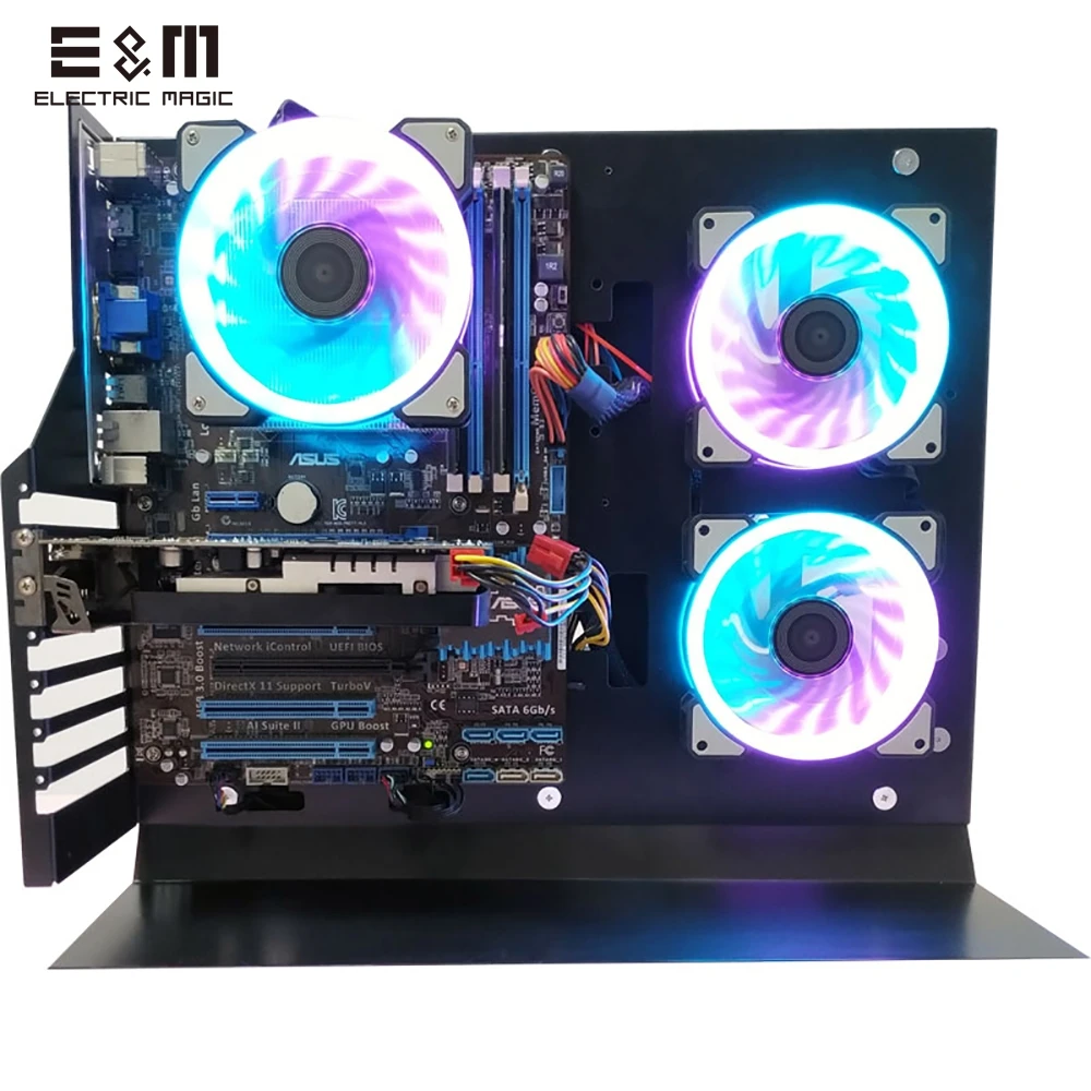 MATX ATX РС открытая рамка Тесты скамья Chassic воздуха чехол из сплавы кронштейна игры