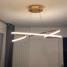 NEO Gleam Позолоченные хромированные современные светодиодные подвесные светильники для столовой, кухни, бара, магазина, потолочный светильник 90-260 в, бесплатная доставка