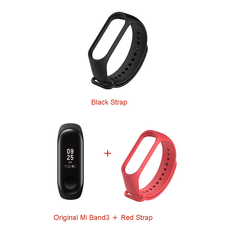 Фиолетовый Xiaomi Mi Band 3 глобальная Версия смарт-Браслет фитнес-браслет часы группа 3 большой сенсорный экран частота сердечных сокращений сообщения Smartband - Цвет: Фиолетовый