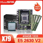 Материнская плата Kllisre X79 3,0, LGA 2011, Mini-ATX, комбинированный набор, процессор E5 2630 V2 4 шт. x 4 ГБ = 16 ГБ DDR3 ОЗУ 1333 МГц PC3 10600R