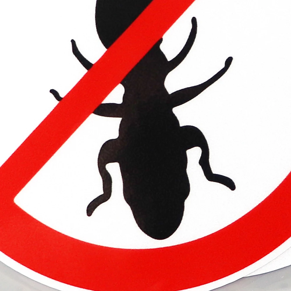 

YJZT 11.9CM11.7CM Beware Termites Ban Stop Warning PVC Car Sticker Decal 12C-0371