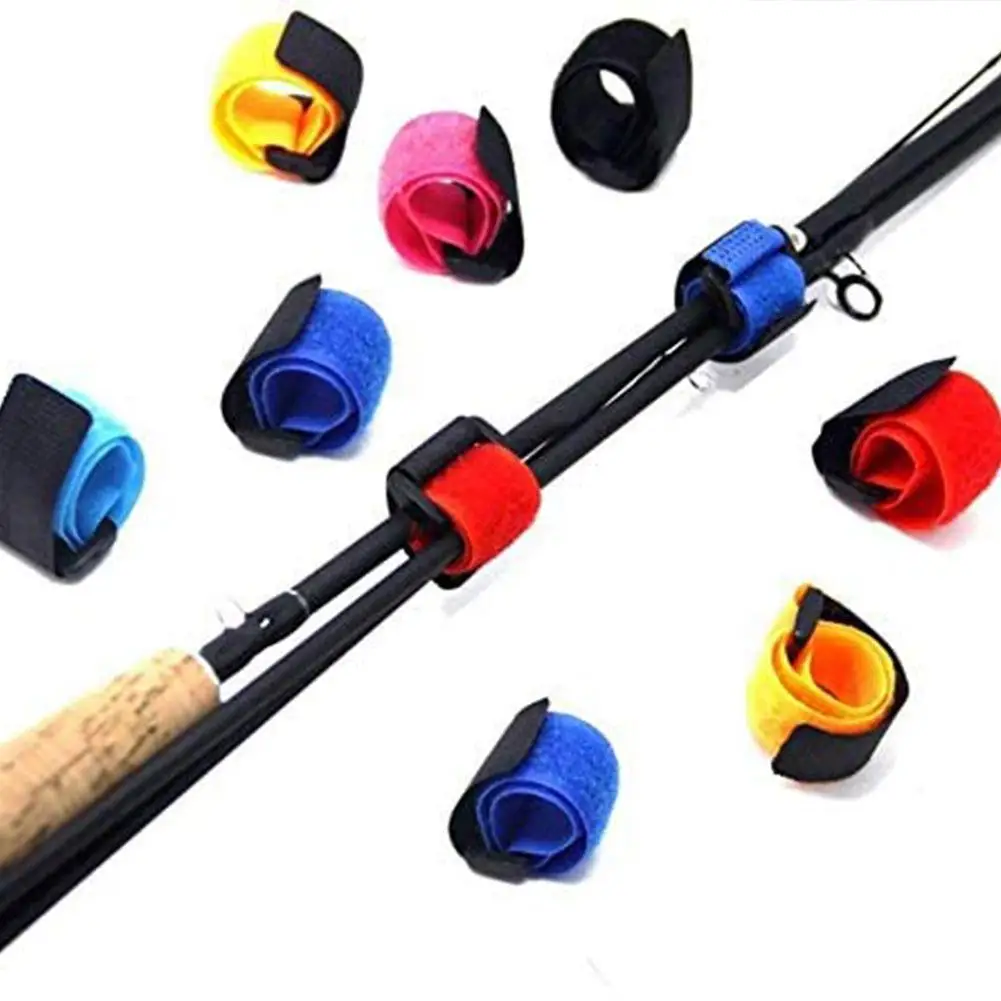 

Fishing Rod Tie Holders Straps Belts Suspenders Fastener Hook Loop Cable Cord Ties Belt Fishing Tackle Fishing Accessories