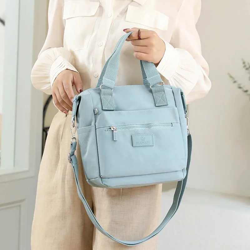 

Модная женская сумка, трендовые 2021 нейлоновые однотонные сумки-мессенджеры, вместительные сумки, роскошные дизайнерские сумки на плечо