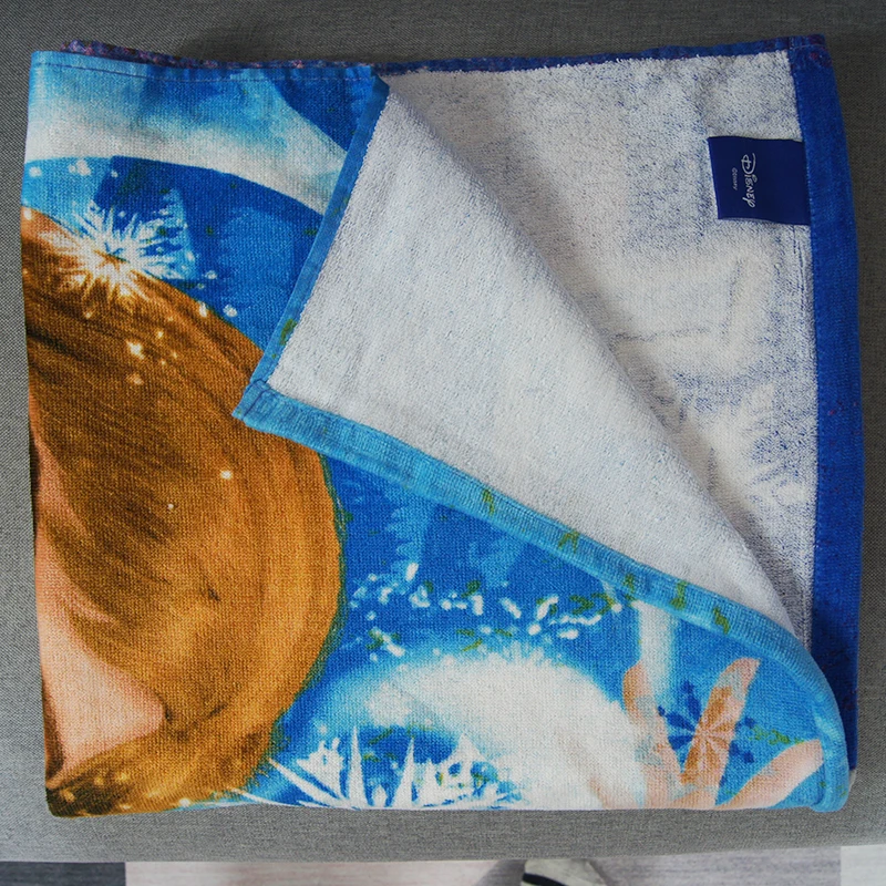 Disney 100% хлопок голубое Холодное сердце Эльза Анна Олаф женское летнее пляжное