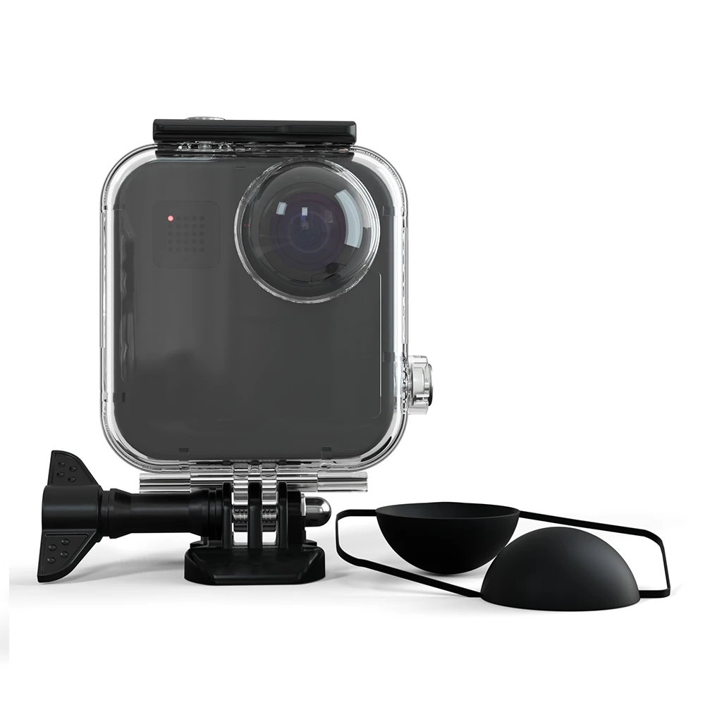 Цена Сенсорный Водонепроницаемый чехол для Gopro Max, водонепроницаемый чехол для панорамной экшн-камеры, защитная коробка для дайвинга, аксессуары...