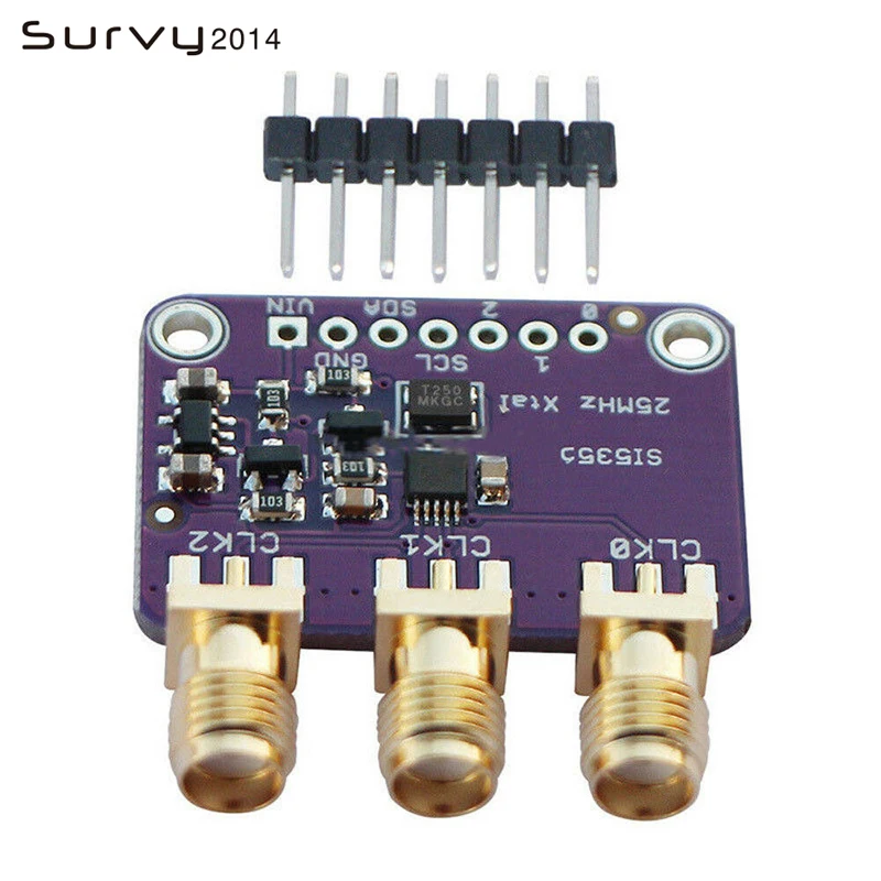 Si5351A I2C 25 МГц генератор часов Breakout Board 8 кГц до 160 для Arduino|Интегральные схемы| |