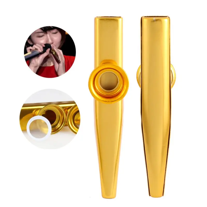 Простой дизайн легкий Kazoo металлический алюминиевый сплав для гитары инструмент