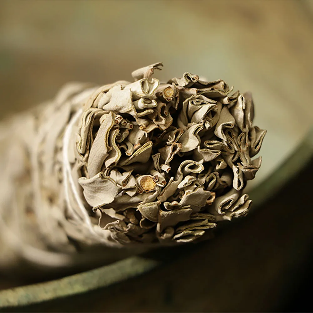 Белый пучок шалфея палка для очищения дома освежители воздуха духовное сжигание