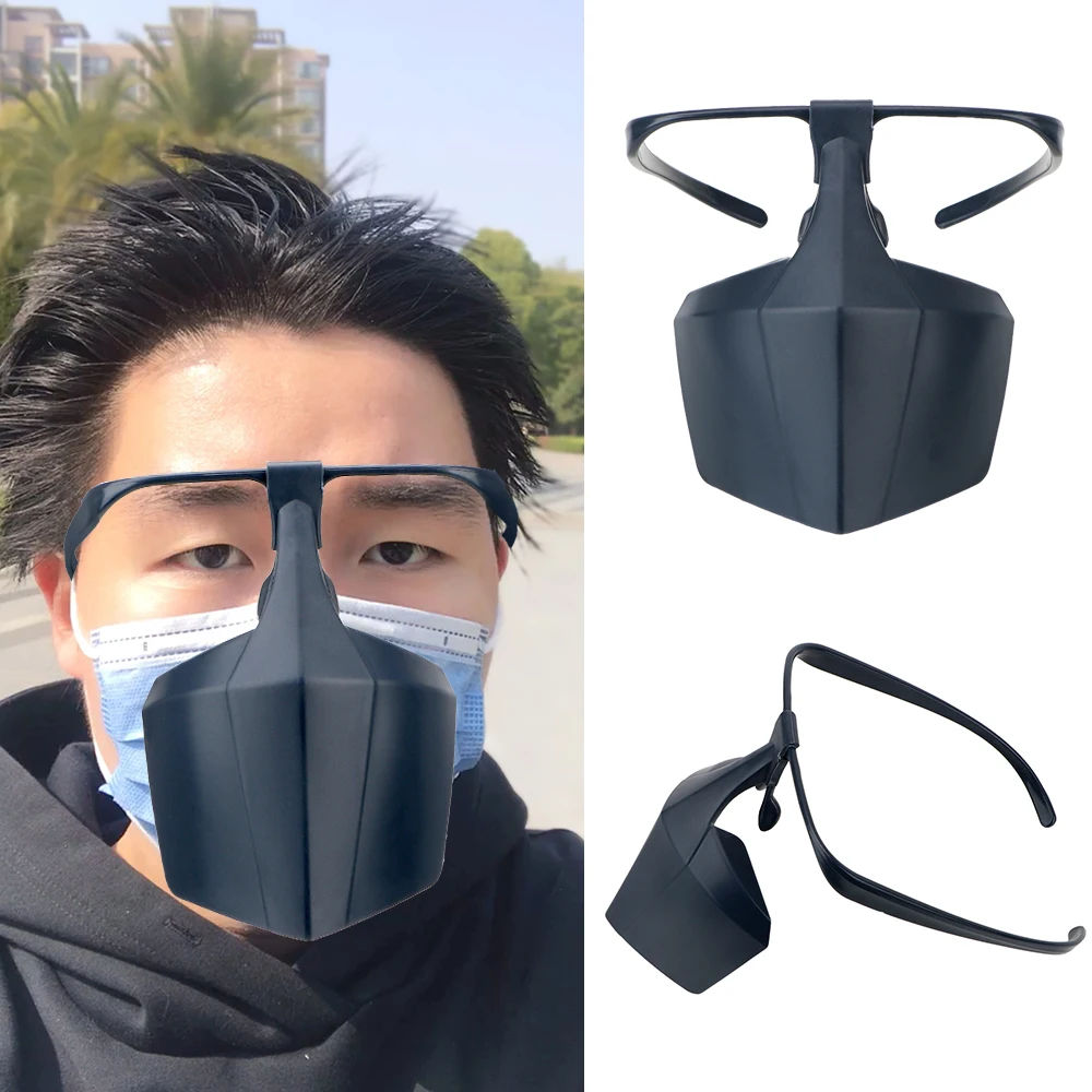 

LEEPEE Reusable Protective Cover PE Anti-fog Face Mask Protective Mask Prevent Saliva Spread Mask Face Shield