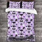 Комплект постельного белья Pastel Goth с 2 наволочками, мягкий комплект постельного белья из микрофибры, пододеяльник