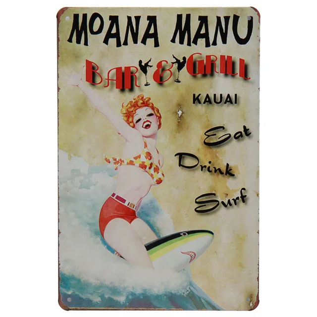 Gone Fishing/Fisherman Parking Only Retro Shabby Chic Tin Sign Metal Plate Plaque Wall Poster For Bar Pub Home Decor | Дом и сад