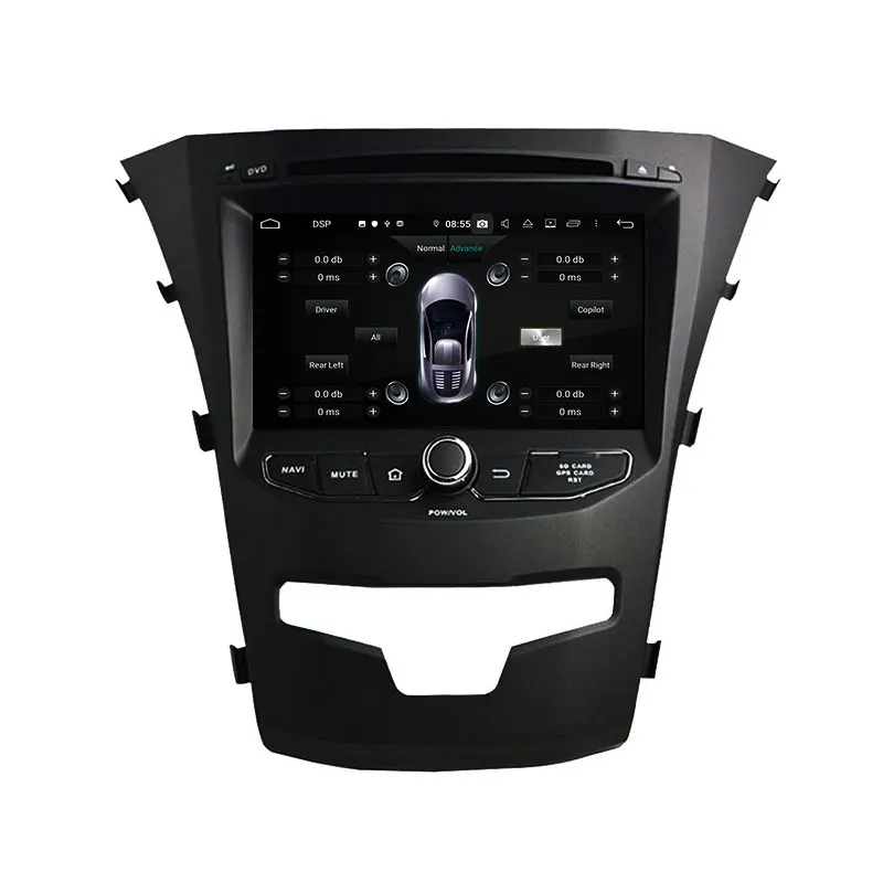 Автомобильный DVD плеер KLYDE 7 &quotAndroid 9 0 для SsangYong Korando 2014 мультимедийный 8 ядер стерео