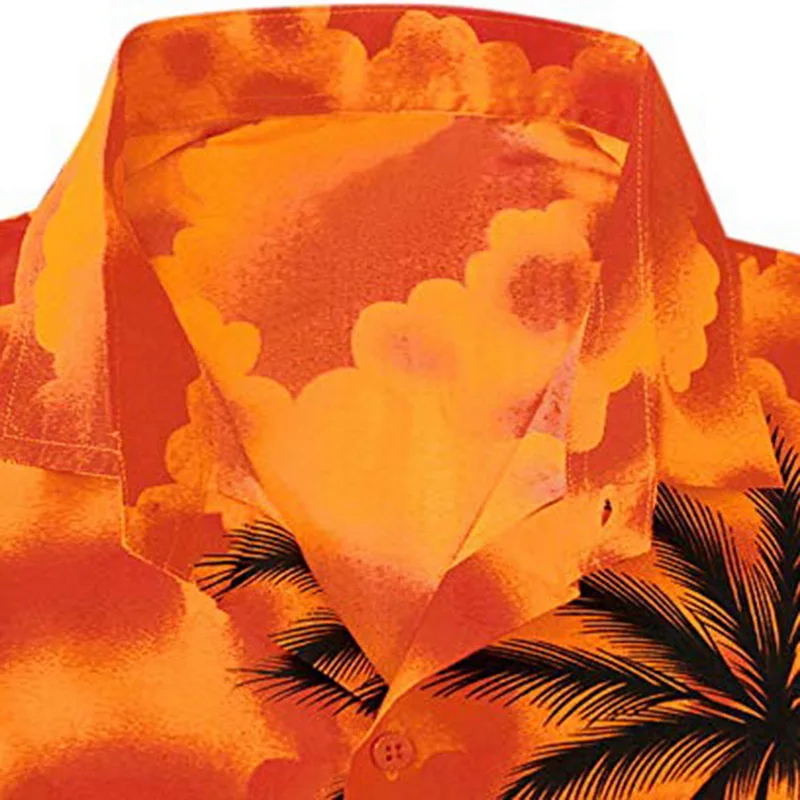 Пляжная рубашка с гавайским принтом новинка 2020 модные мужские свободные