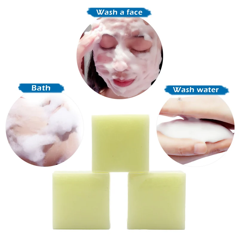 

100g Removal Pimple Pore Acne Treatment Sea Salt Soap Cleaner Moisturizing Goat Milk Soap Face Care Wash Basis Soap