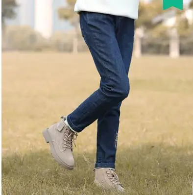 

Princess sweet lolita jeans Meteor's love girl's winter collage style Students Korean Plush thickened jeans women LXZL019