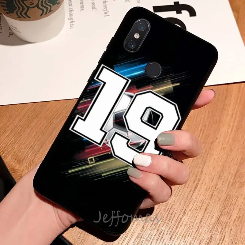 

Lucky Football number letter words Phone Case For Xiaomi Redmi note 7 8 9 t max3 s 10 pro lite coque shell cover funda