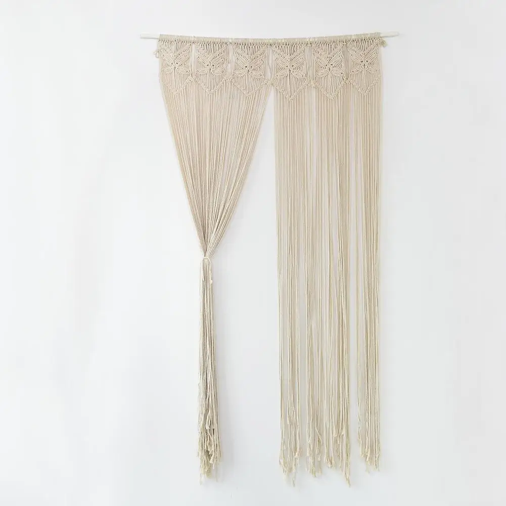 100% тканая вручную занавеска из натуральной хлопчатобумажной пряжи с