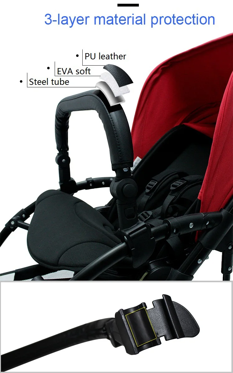 Подлокотник для детской коляски Bugaboo Bee5 кожаный бампер передний подлокотник