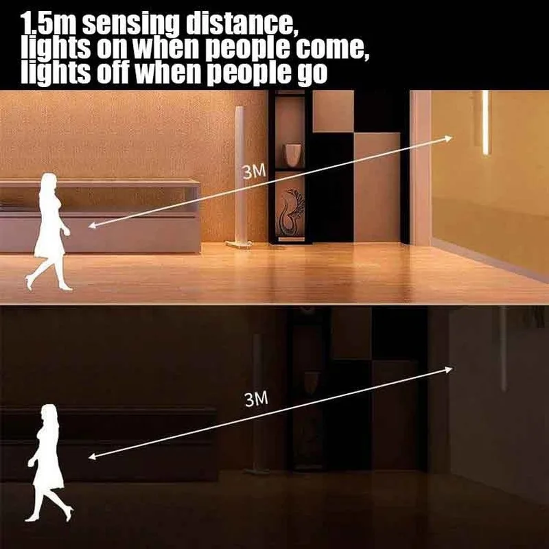 Сенсор светильник Беспроводной движения PIR инфракрасный супер яркая полоска б/у