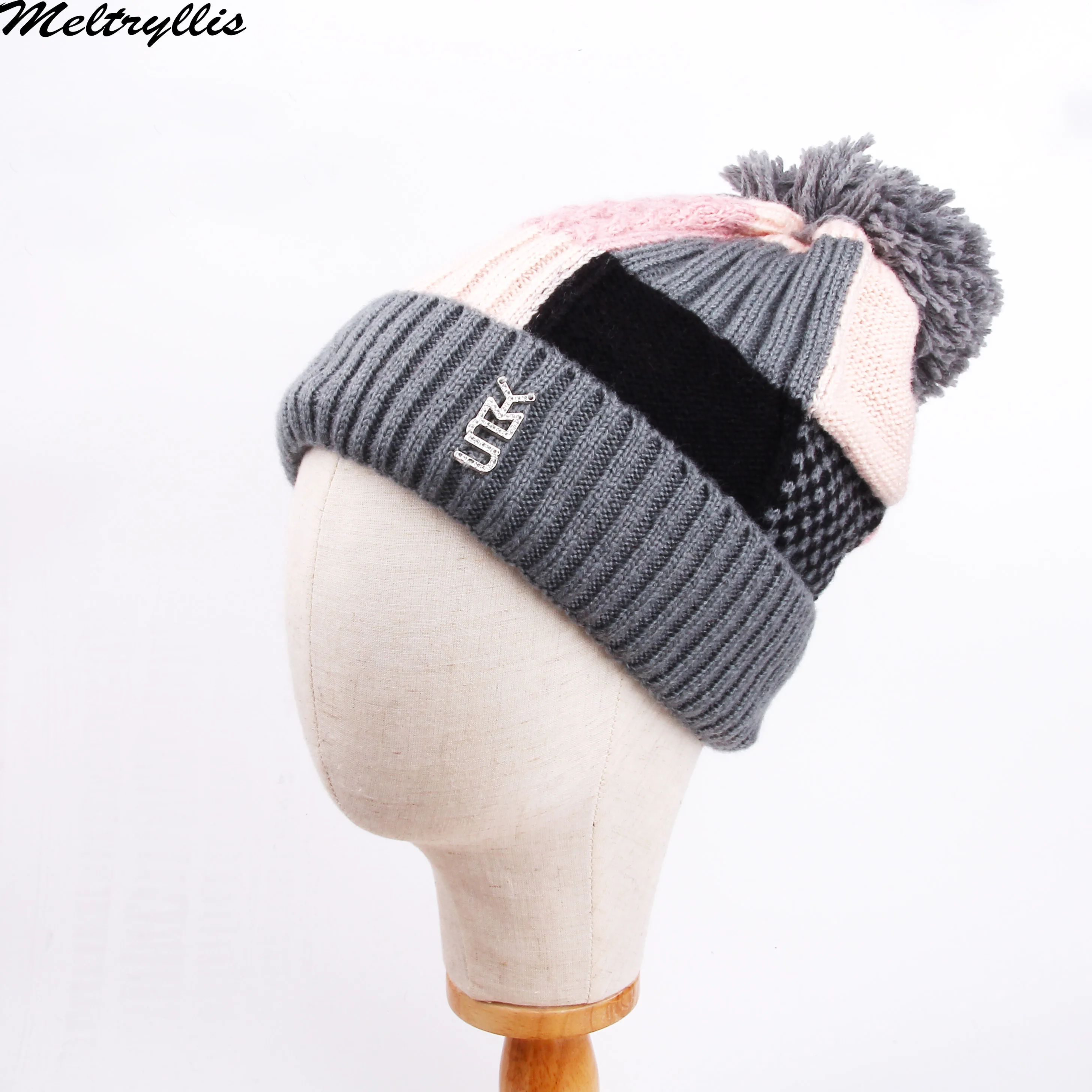 [Meltryllis] 2019 зимние теплые шапки для женщин модные вязаные одноцветные милые