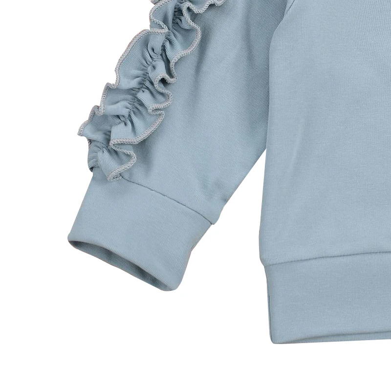 

Children's Clothing Girls Spring Sportwear Set Winter Baby Girls Clothes Outfits Flower Tops+Ruffle Pants