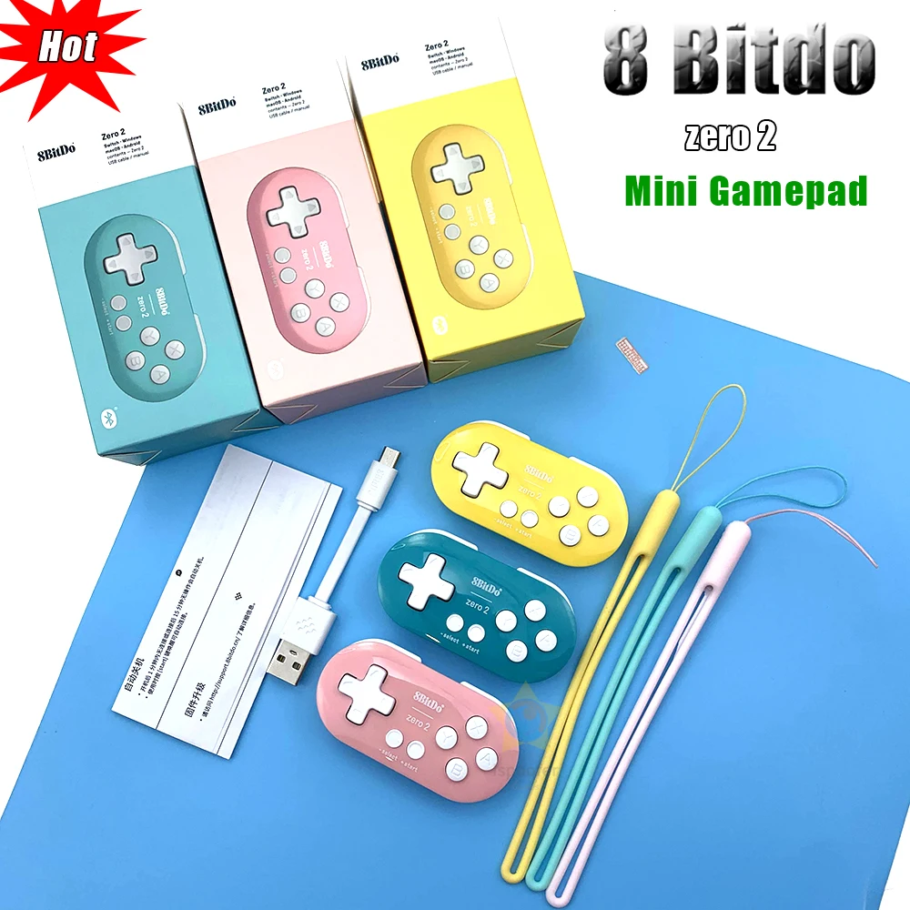 Беспроводной мини Bluetooth геймпад 8bitdo Zero 2 контроллер джойстик для Nintendo