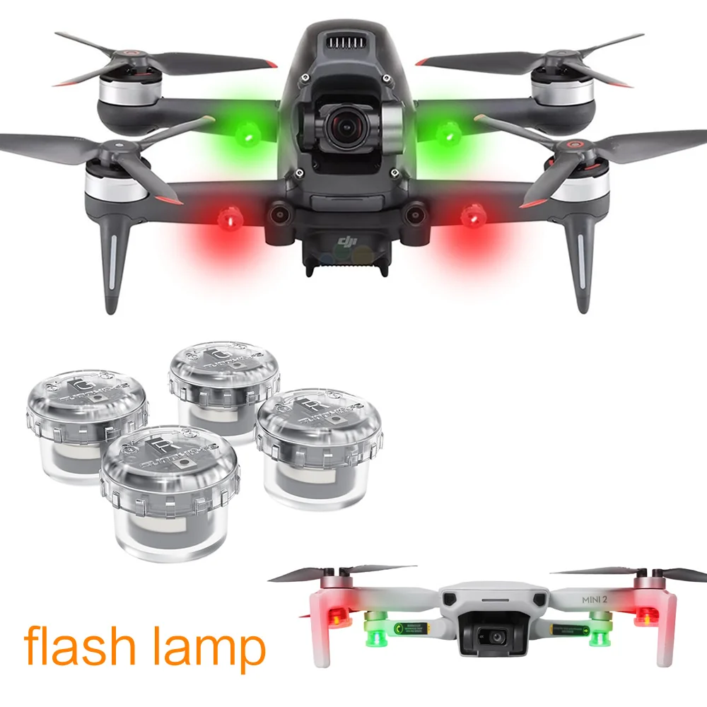 Strobe Light Quick Flash Drone Highlight Warning Indicator Night for DJI Mini 2 SE Mavic Air Phantom 4 Pro Accessories | Электроника