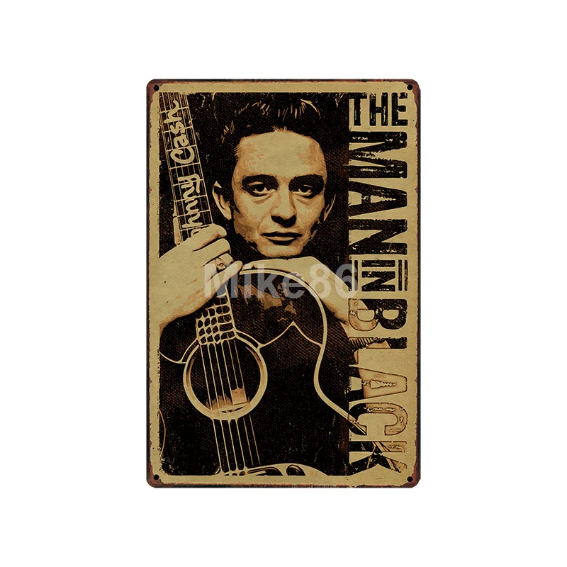[Mike86] Jonny CASH MUSIC металлическая вывеска винтажный Паб Магазин рисунок на железной поверхности в стиле ретро художественный плакат Искусство 20*30 см LT-1795 - Цвет: SA-2209