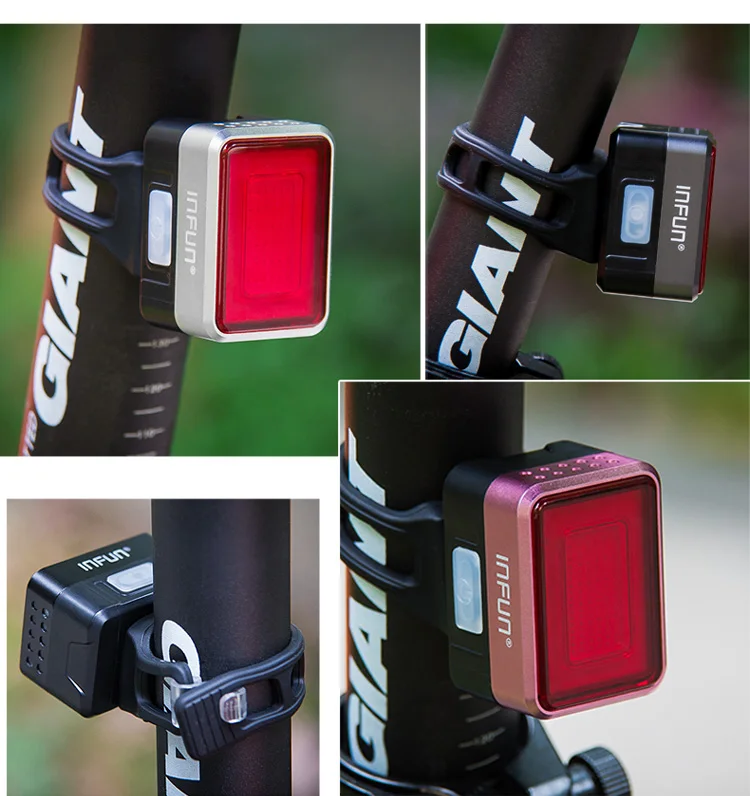 Велосипедный задний фонарь INFUN F50 с автоматическим тормозом стосветильник сигнал