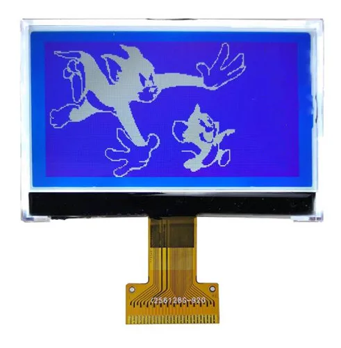 26PIN SPI COG LCM 256128 ЖК-экран ST75256 контроллер Белый/Синий Подсветка параллельная/интерфейс IEC - Цвет: Синий