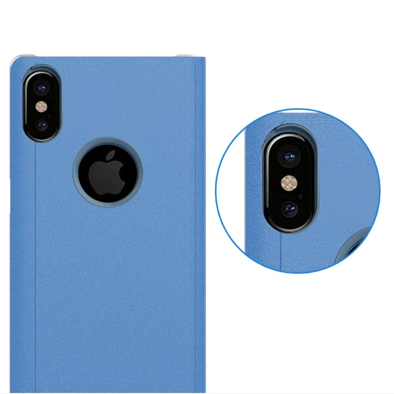 Мягкий флип-чехол SIXEVE для iPhone 6 s 6s 7 8 Plus X Xs Max XR 6Plus 6s Plus 7Plus 8 Plus роскошный силиконовый чехол Smart View 360