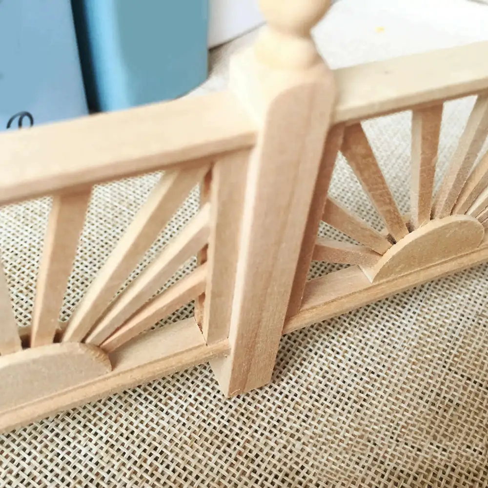 Dollhouse Balcony Handrail Yard Stockade 1:12 Miniature DIY Accessories Wood Models2019 New Style | Дом и сад
