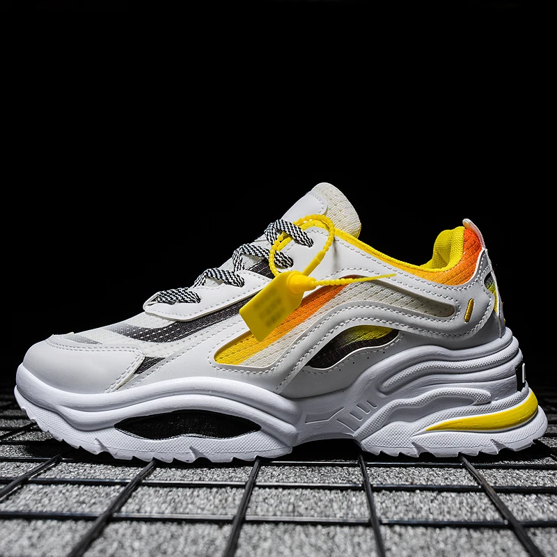 Sneakers Men 2019 Casual Shoes Breathable adults Masculino New Trend Fashion Lace Up Color matching Zapatilla | Обувь