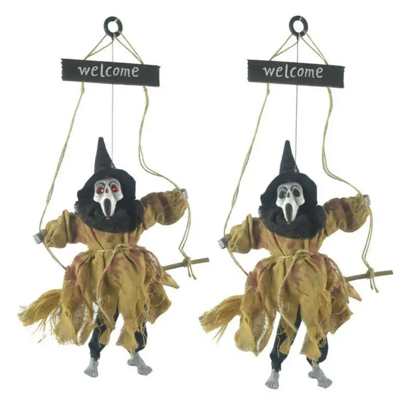 Новогодняя подвеска на Хэллоуин/Летающая ведьма метле привидение украшение