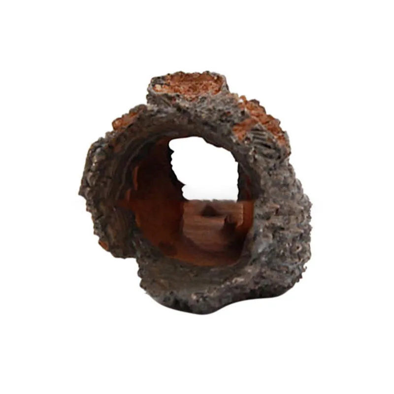 Смола Имитация дерева аквариумный Декор рыбы игровой дом для украшение