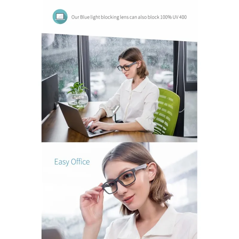 

High End Smart Glasses Wireless Bluetooth Hands-Free Calling Music Audio Open Ear Anti-blue Light Lenses Intelligent Sunglasses!