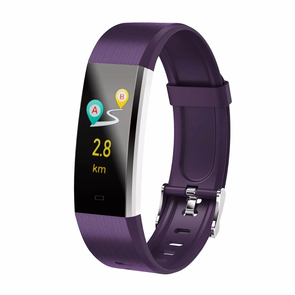 

115U Fitness Tracker Smart Bracelet Dynamic Heart Rate Monitor Blood Pressure Monitor Waterproof Smart Band With Battery