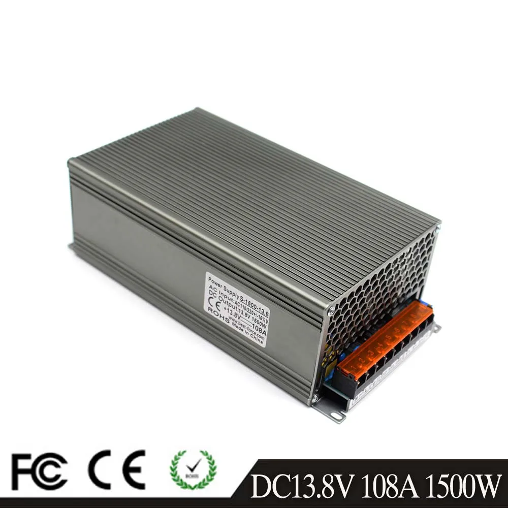 Выключатель с одним выходом источник питания постоянного тока 13 8 В 108A 1500 Вт