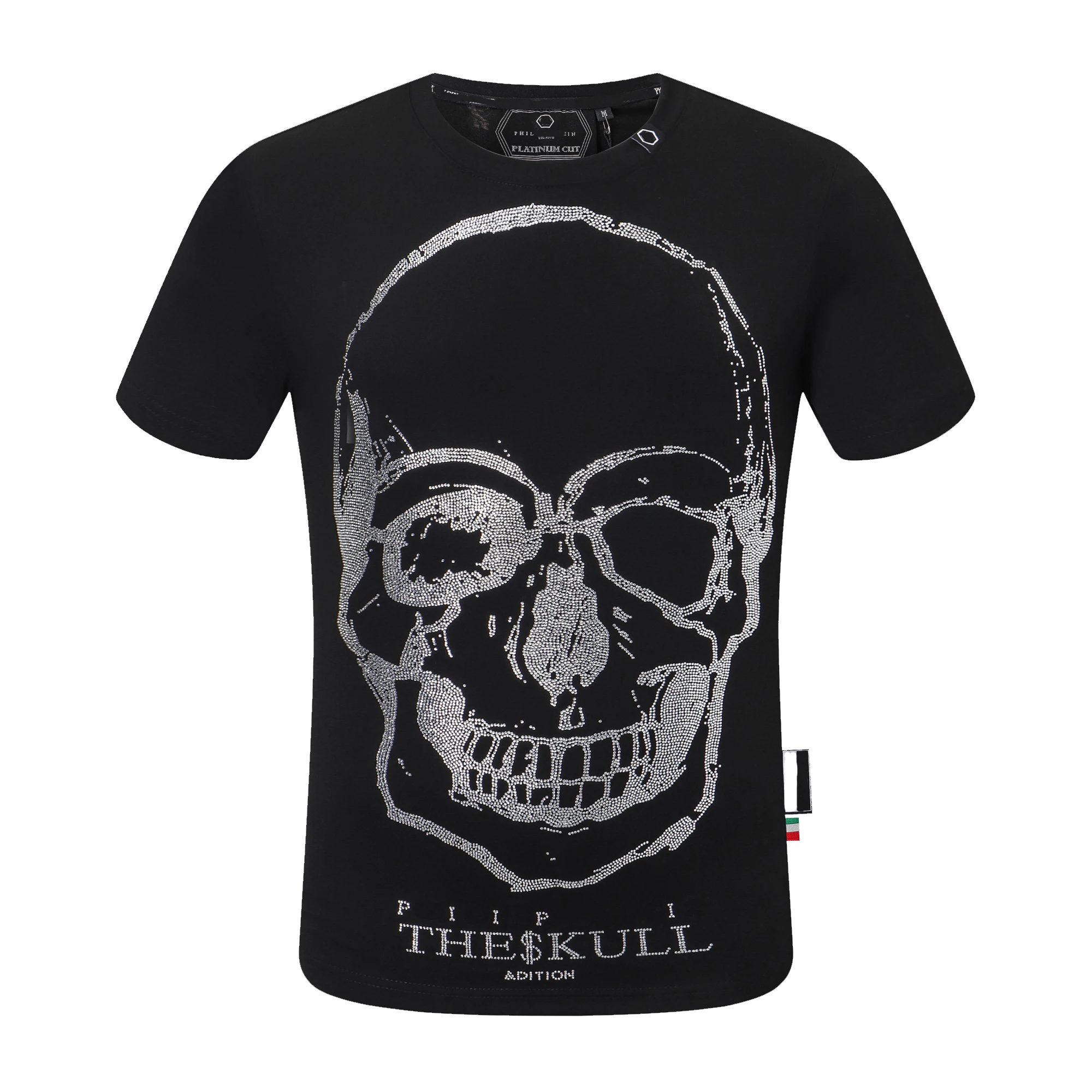 

New PP Top Short Sleeve T-Shirt Round Neck Slim Fit Pure Cotton Elasticity Comfortable High Quality