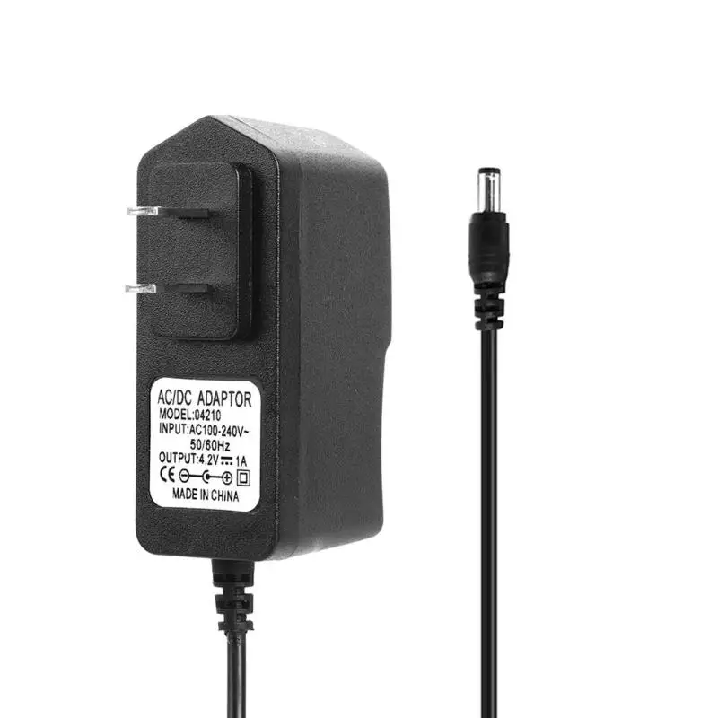 4.2V 1A ALLOYSEED для 18650 Литий Батарея Зарядное устройство Plug AC 110-240V DC/DC 4,2 V 8,4 V 12,6 V 16,8 V 21V 1A 2A Зарядное устройство адаптер Мощность адаптер - Цвет: 4.2V 1A