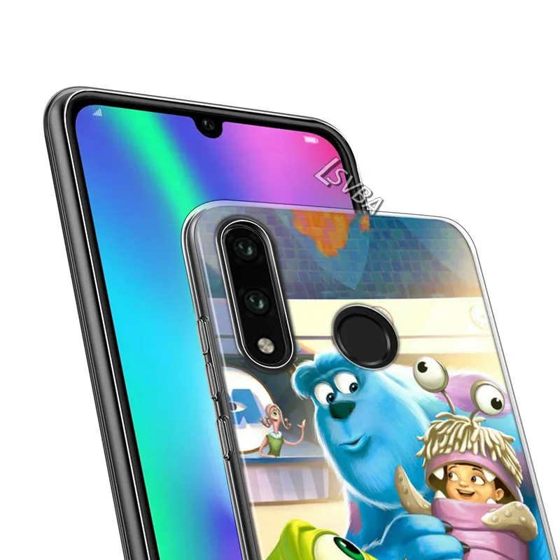 Силиконовый прозрачный Чехол Университет Монстров для Huawei P50 P40 P30 P20 Pro P10 P9 P8 Lite E