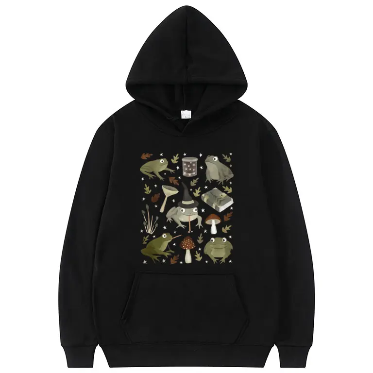 

2021 Fashion Design Men Hoodie Toad Spells Print Hoodies Women Loose Hooded Sweatshirt Man Comfortable Fleece Cotton Streetwear